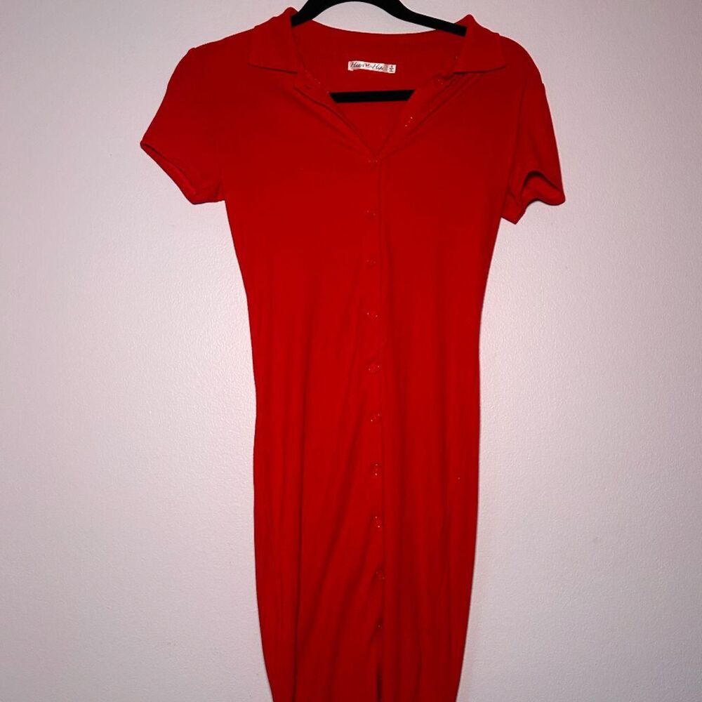 Fashion-nova Women's Red Dress